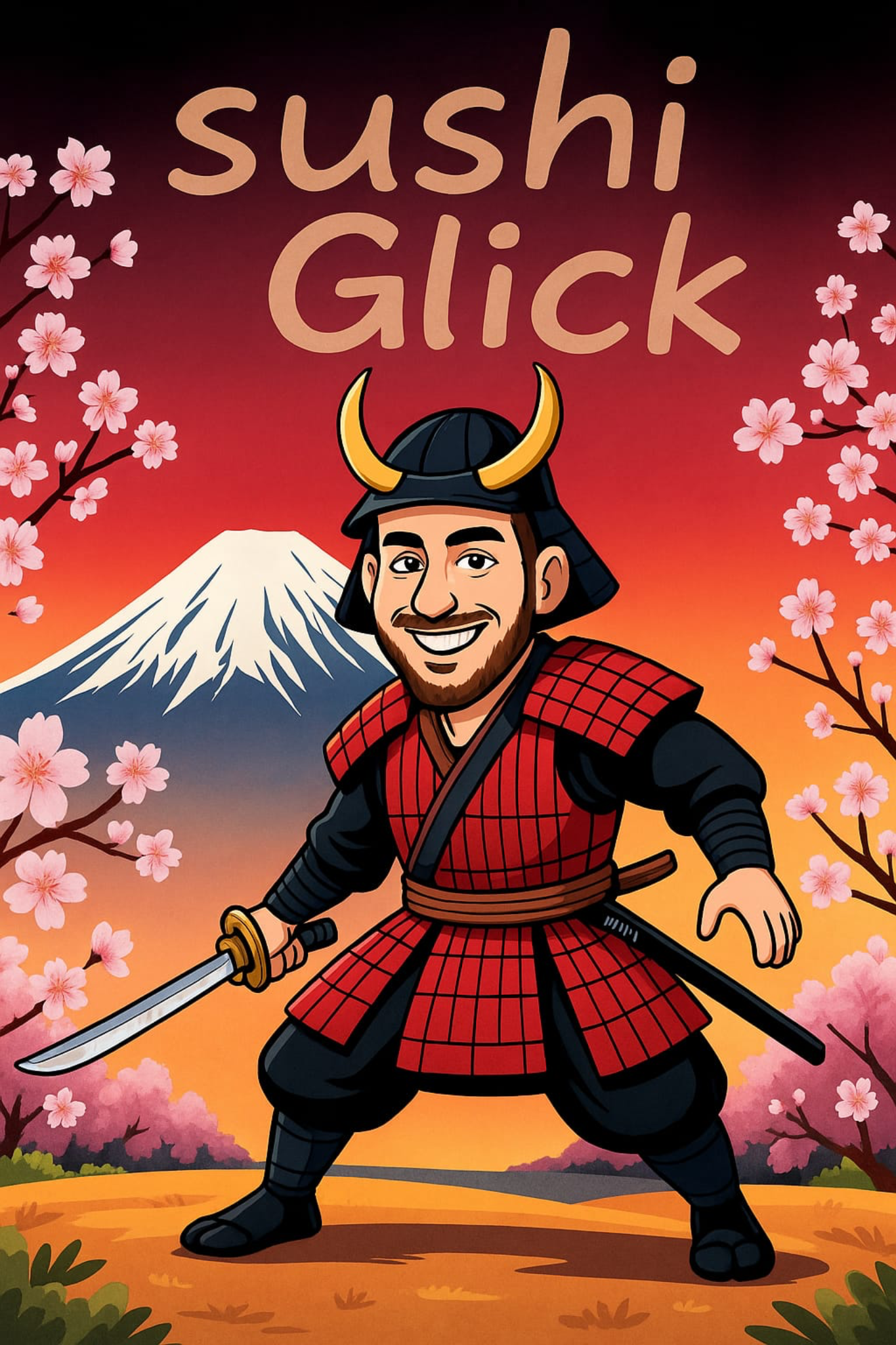 Sushi Glick illustrated poster artwork